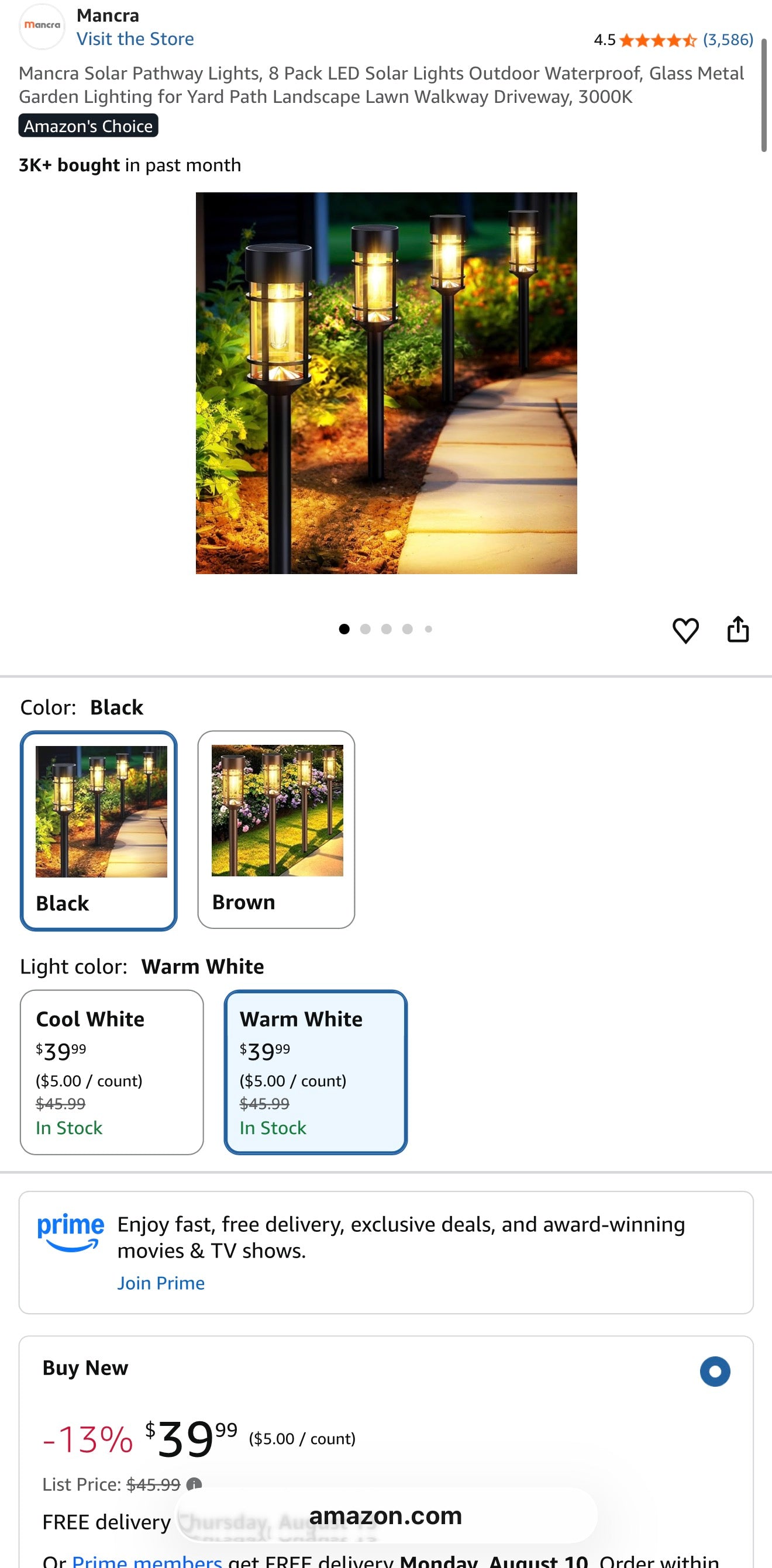Solar light Box style - 10PCS