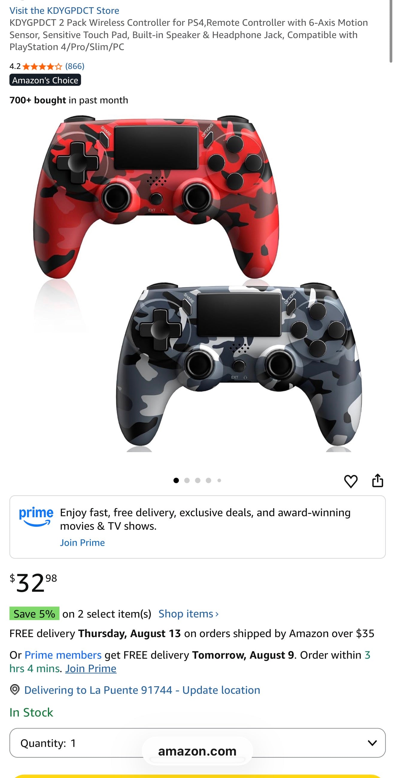 Gaming Controllers - 2 Pack