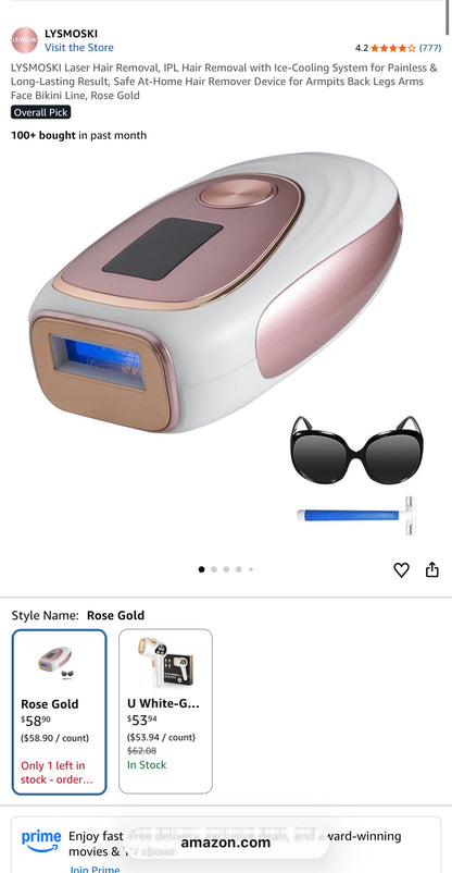 IPL Hair Removal Laser